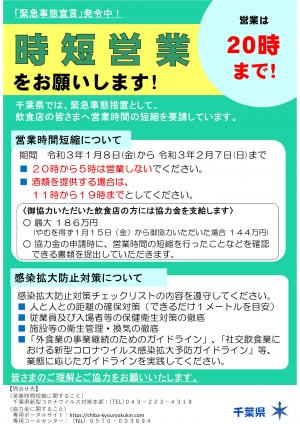 時短 営業 協力 金